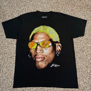 Dennis Rodman Vintage Style Graphic Tee size large streetwear